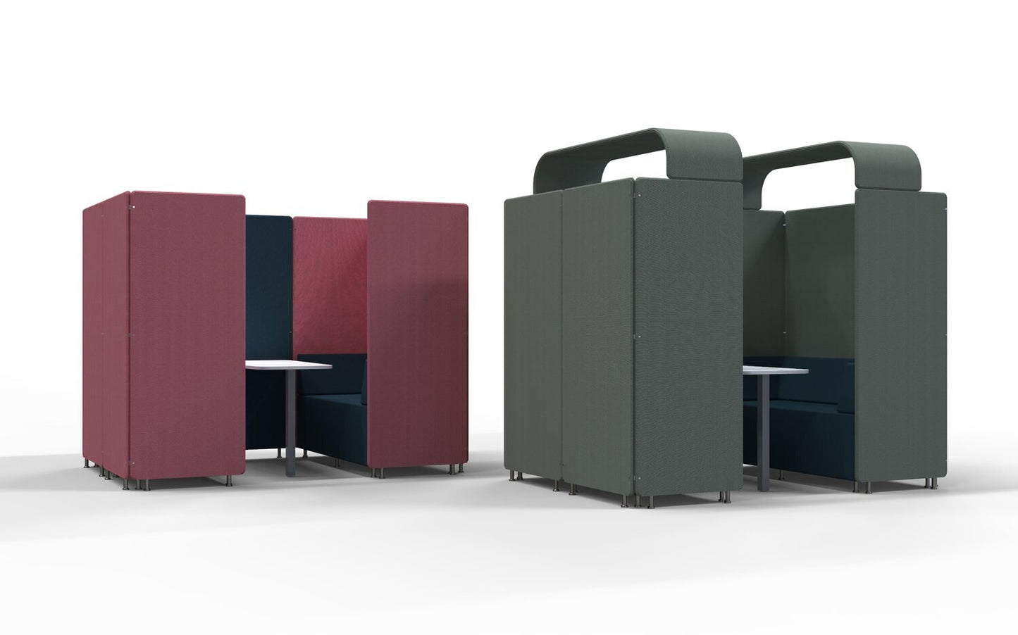 AirSpace™ Lounge 4-Seater Meeting Booth with Canopy